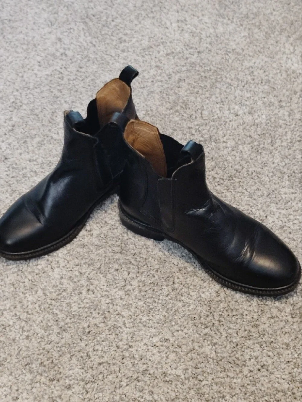 Zara Black Leather Kid's Chukka Boots